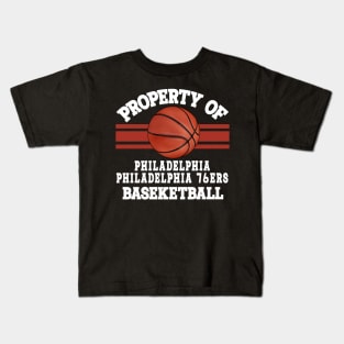 Proud Name Philadelphia Graphic Property Vintage Basketball Kids T-Shirt